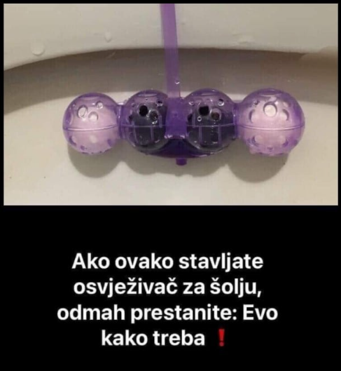 KAKO OVO PRIJE NISMO ZNALI? OSVJEŽIVAČ U WC ŠOLJU SVI POGREŠNO STAVLJAMO: Evo kako treba