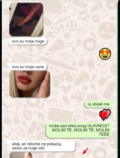 DJEVOJKA SA KOJOM SE DOPISUJEM VEĆ NEKO VRIJEME MI POČELA SLATI SVOJE SLIKE: Sve je bilo dobro dok mi nije poslala ZADNJU SLIKU, došlo mi muka, više joj SE NIKADA NISAM JAVIO