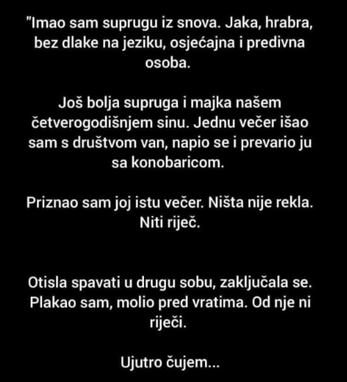 “Imao sam suprugu iz snova”
