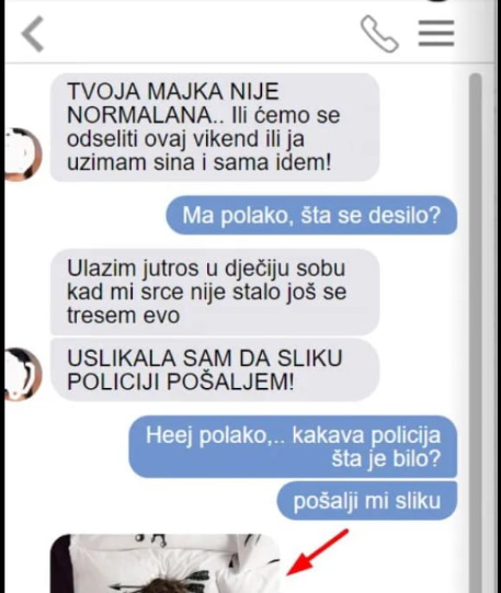 SUPRUGA MI JE UPLAKANA POSLALA PORUKU DA ĆE MOJU MAJKU PRIJAVITI POLICIJI: Kad mi je poslala sliku iz dječije sobe VRISNUO SAM OD ŠOKA
