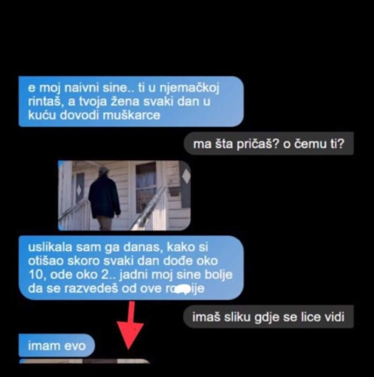 OTIŠAO SAM U NJEMAČKU DA RADIM, A DANAS MI MAJKA USLIKALA MUŠKARCA SA KOJIM ME ŽENA VARA: Kad mi je poslala sliku njegovog lica počeo sam se smijati