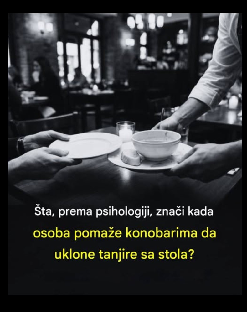 Šta znači kada pomažete konobarima da skinu tanjire: introvert ili ekstrovert?