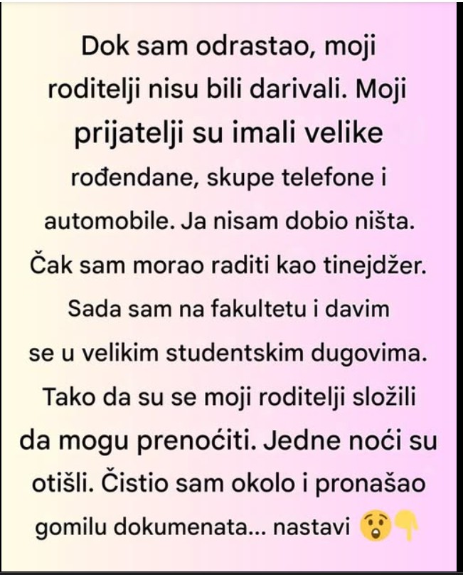 Odrastao sam u uverenju da smo siromašni — a onda sam otkrio istinu o svojim roditeljima