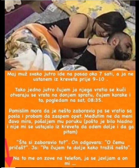 “Jutros oko 7 sati, muž je otišao na posao”