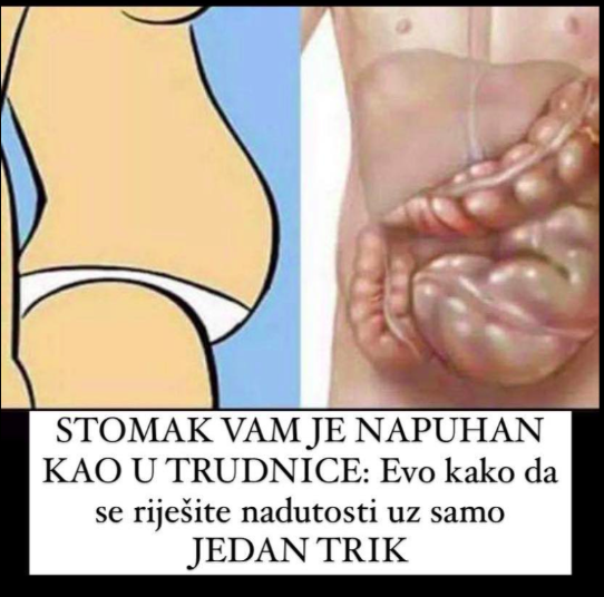 STOMAK VAM JE NAPUHAN KAO U TRUDNICE: Evo kako da se riješite nadutosti uz samo JEDAN TRIK