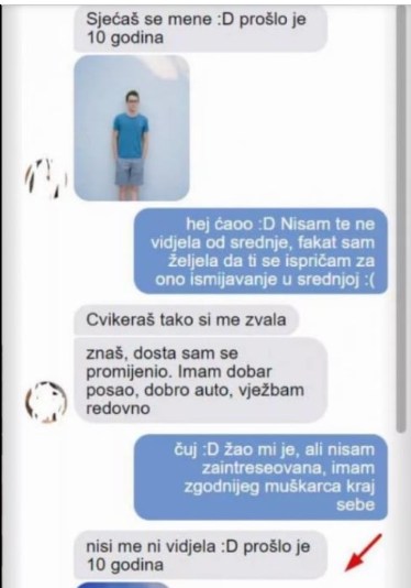 JAVIO SAM SE DJEVOJCI KOJA ME ISMIJAVALA U SREDNJOJ, zvala me CVIKERAŠ: Poslao sam joj svoju sliku nakon 10 godina i ŠOKIRALA SE, MOLI DA IZAĐEMO