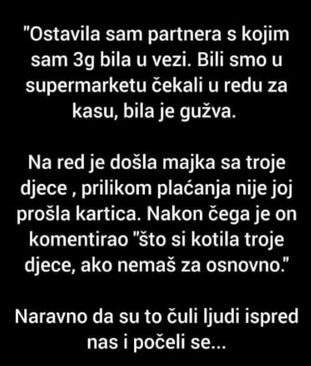 “Ostavila sam partnera sa kojim sam 3 godine u vezi”