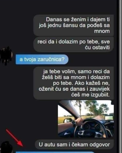 MOJ BIVŠI MOMAK SE DANAS ŽENI I POSLAO MI JE OVU PORUKU: Ponudio mi da pobjegnemo skupa, RAZMISLILA SAM I OVO MU ODGOVORILA, njegova REAKCIJA ME ŠOKIRALA!