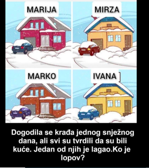 SAMO ZA PRAVE DETEKTIVE: Dogodila Se Krađa, Ko Je Lopov?