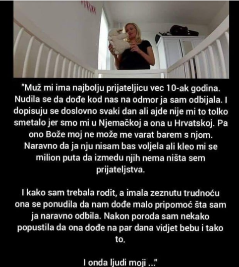 “Muž mi ima najbolju prijateljicu”