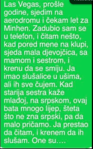 “Las Vegas, prošle godine, sjedim na aerodromu i čekam let”