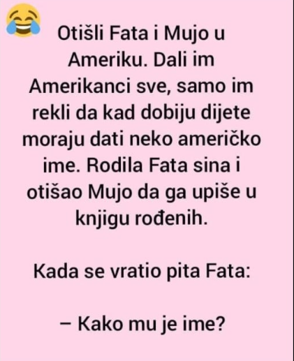 VIC DANA: Fata i Mujo u Americi