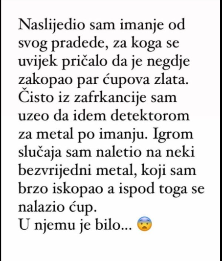 “Naslijedio sam imanje od svog pradjeda”