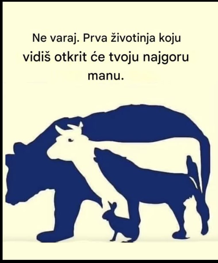 Optička iluzija koja je zabavila internet: Životinja koju prvu vidite otkriva vašu skrivenu slabost