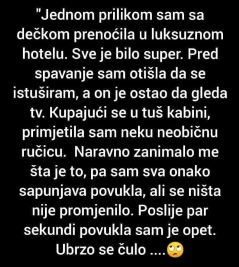 “Sa dečkom sam prenoćila u hotelu”