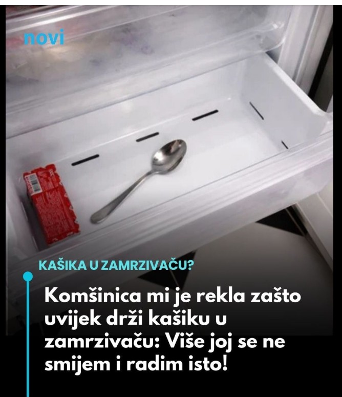 Zašto mnogi drže kašiku u zamrzivaču: Jednostavan kućni trik koji zaista pomaže