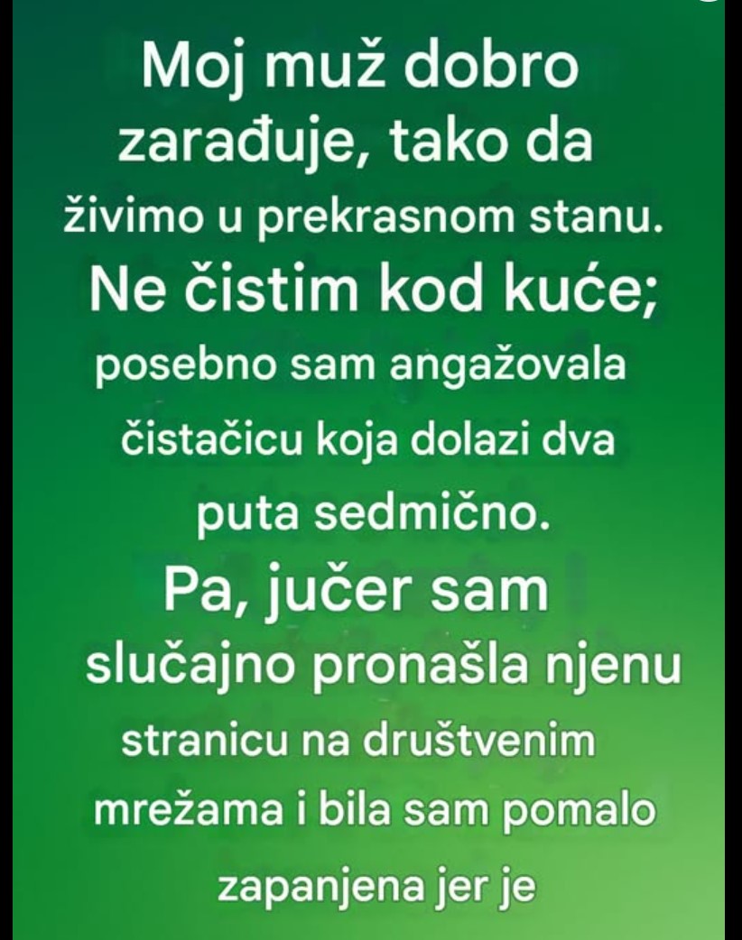 Žena koja čisti tuđe domove nosi čitav svijet u sebi