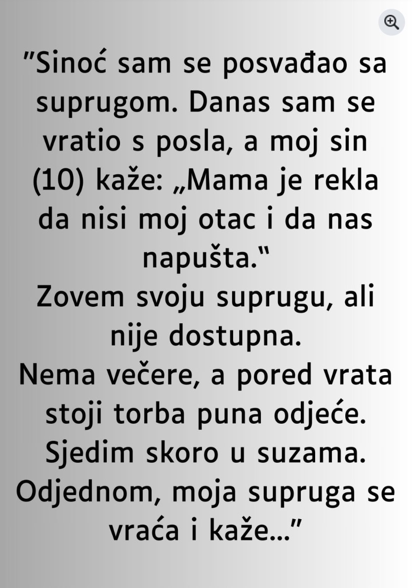 Jedna svađa, jedna rečenica i lekcija koju nikada nećemo zaboraviti