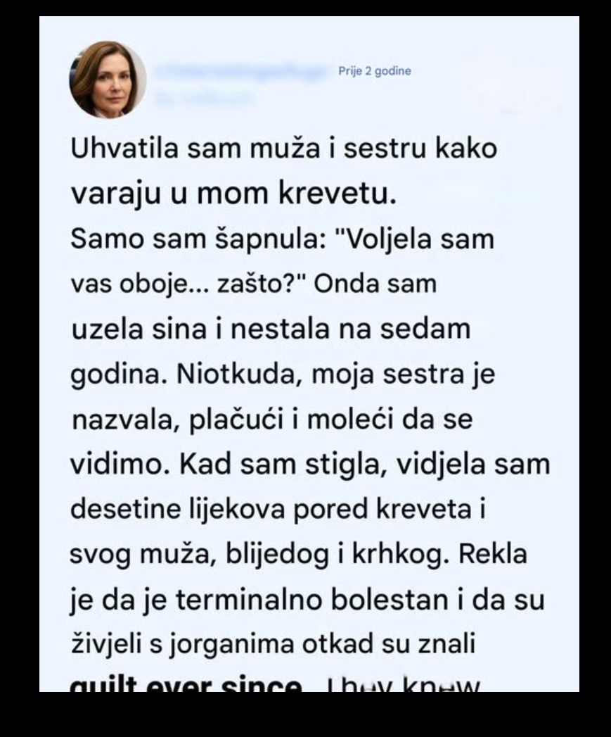 Jedna noć koja je promijenila sve: kako sam naučila oprostiti izdaju