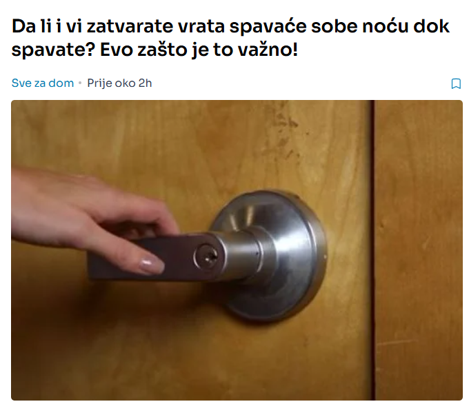 Da li i vi zatvarate vrata spavaće sobe noću dok spavate? Evo zašto je to važno!