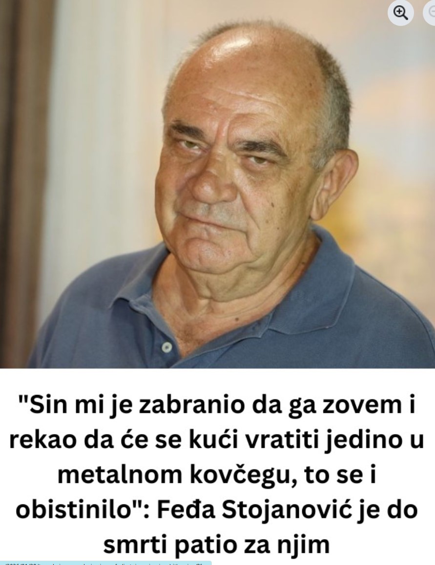 Tuga koja ne prolazi prica o Feđi Stojanovicu i gubitku sina