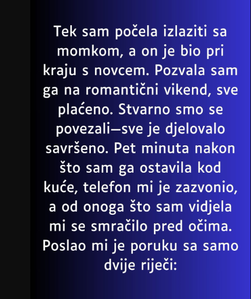 “Tek sam počela izlaziti sa momkom…”