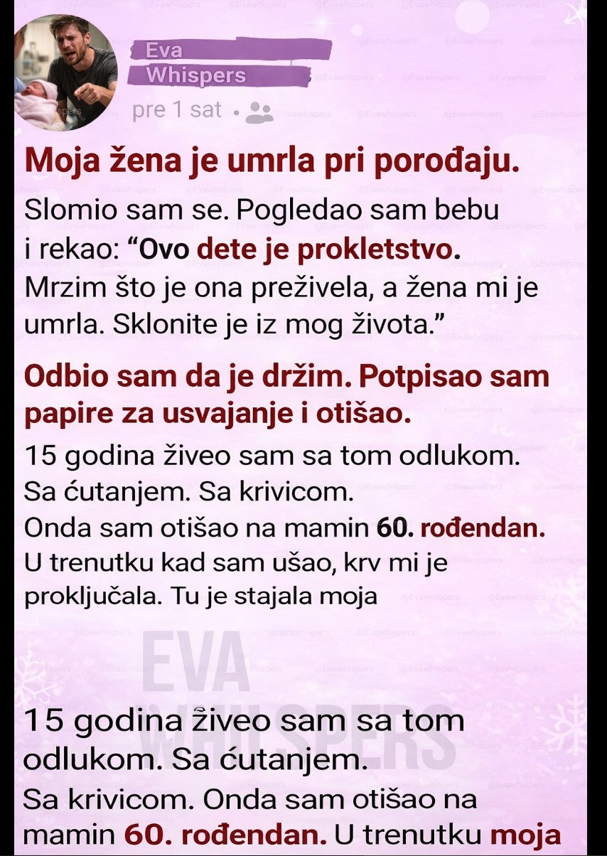 Izgubio sam suprugu, napustio dijete i petnaest godina učio šta ljubav zaista znači