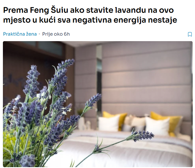 Prema Feng Šuiu ako stavite lavandu na ovo mjesto u kući sva negativna energija nestaje