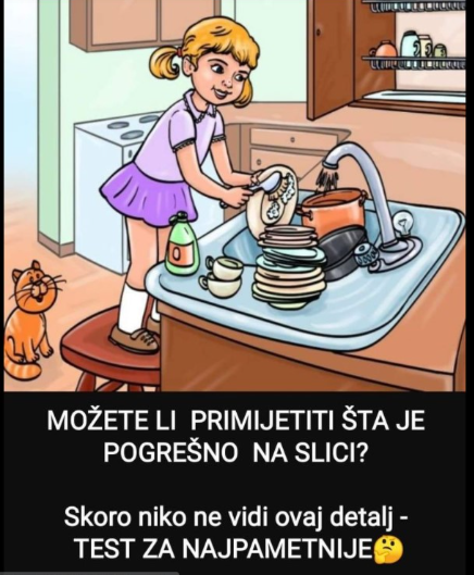 MOŽETE LI PRIMIJETITI ŠTA JE POGREŠNO NA SLICI? Skoro niko ne vidi ovaj detalj – TEST ZA NAJPAMETNIJE