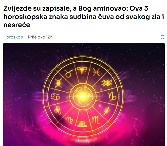 Zvijezde su zapisale, a Bog aminovao: Ova 3 horoskopska znaka sudbina čuva od svakog zla i nesreće