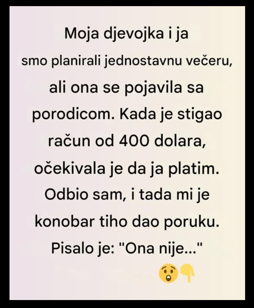 Skupa večera i važna lekcija: Kako prepoznati crvene zastavice na početku veze