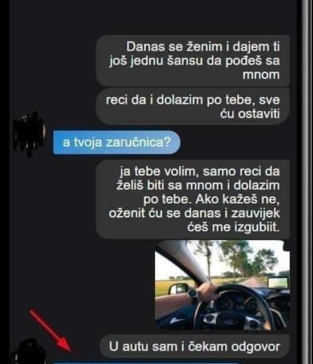 MOJ BIVŠI MOMAK SE DANAS ŽENI I POSLAO MI JE OVU PORUKU: Ponudio mi da pobjegnemo skupa, RAZMISLILA SAM I OVO MU ODGOVORILA, njegova REAKCIJA ME ŠOKIRALA!