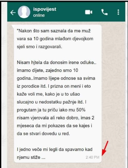 “Nakon što sam saznala da me muž vara…”