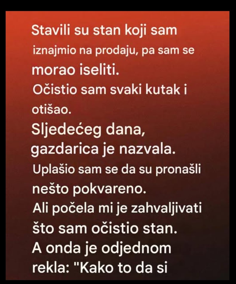 Jedan mali gest pri iseljenju: kako je čišćenje stana ostavilo snažan utisak