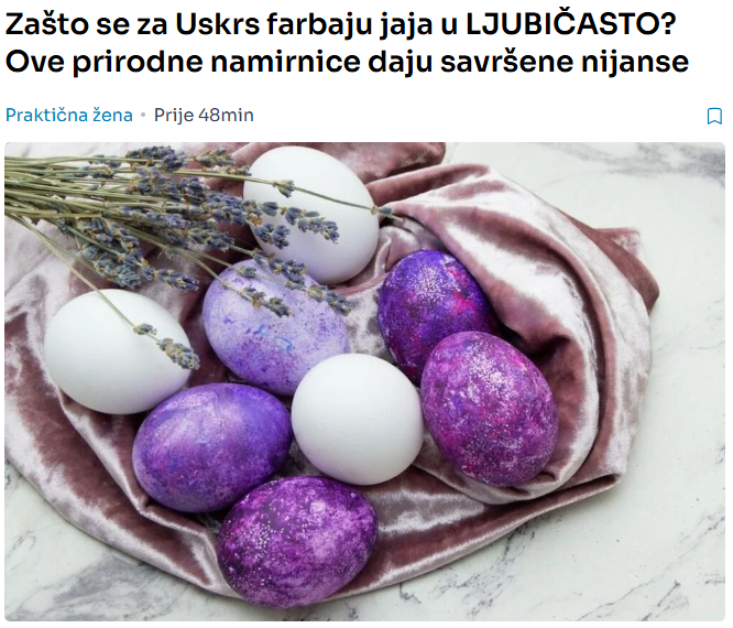 Zašto se za Uskrs farbaju jaja u LJUBIČASTO? Ove prirodne namirnice daju savršene nijanse