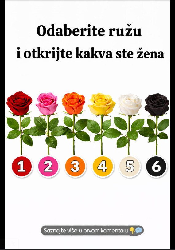 Izaberi ružu i otkrij šta govori o tvojoj ličnosti