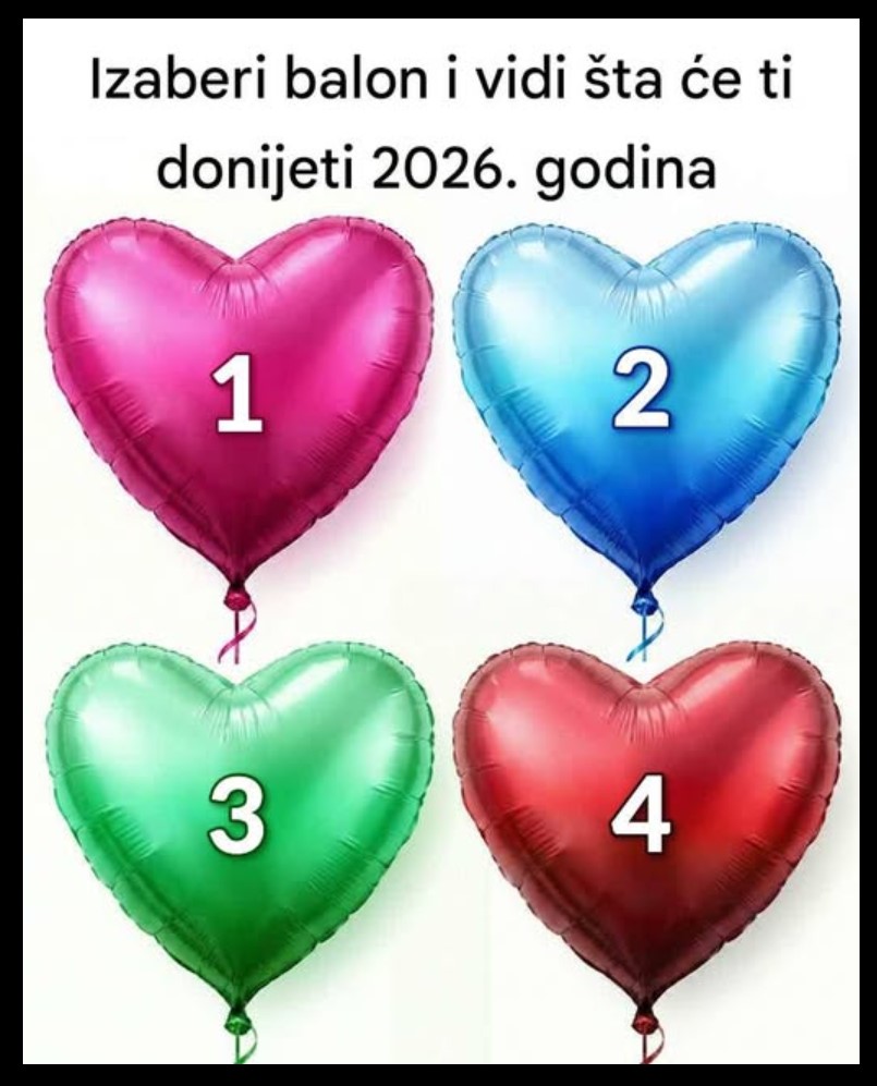 Izaberi balon i razmisli o svojim ciljevima za 2026. godinu