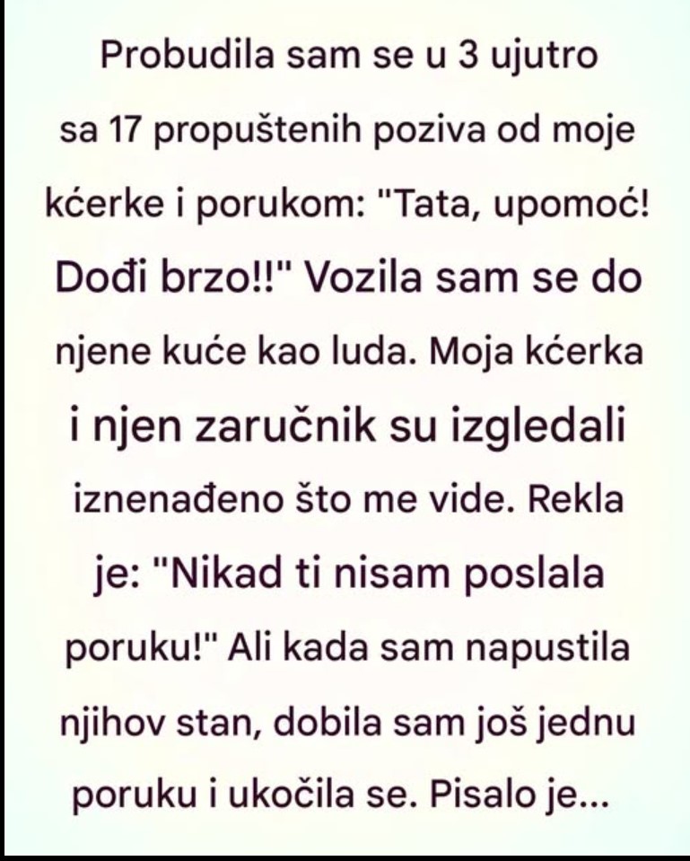 Poruka u 3 ujutru koja me je slomila: Kada sam shvatio čiji me broj zove, život mi se promijenio