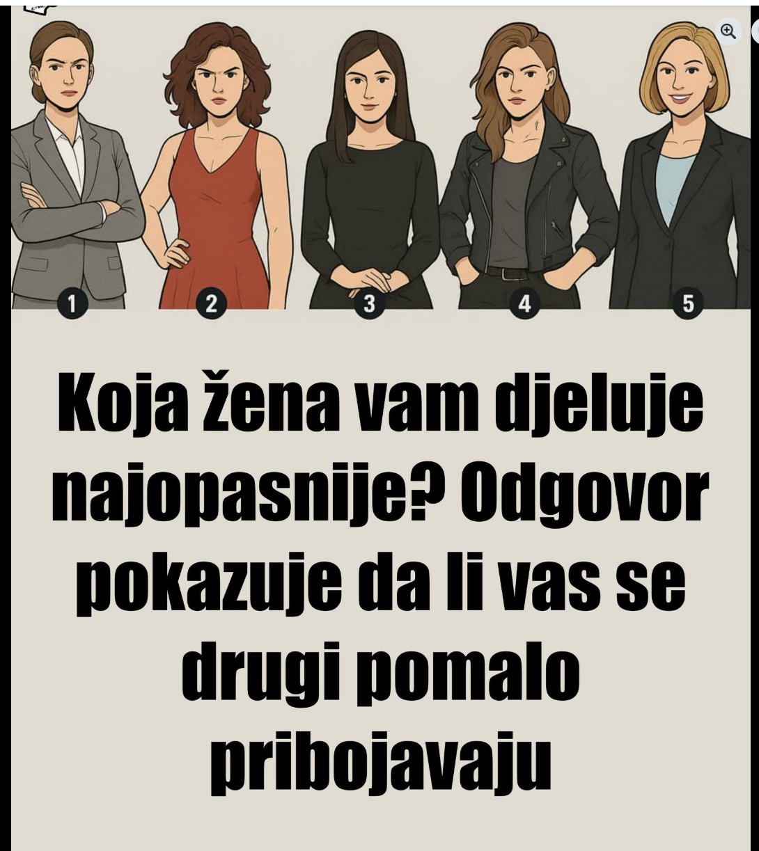 Koja vam žena djeluje najsnažnije? Vizuelni test koji otkriva kako vas drugi doživljavaju