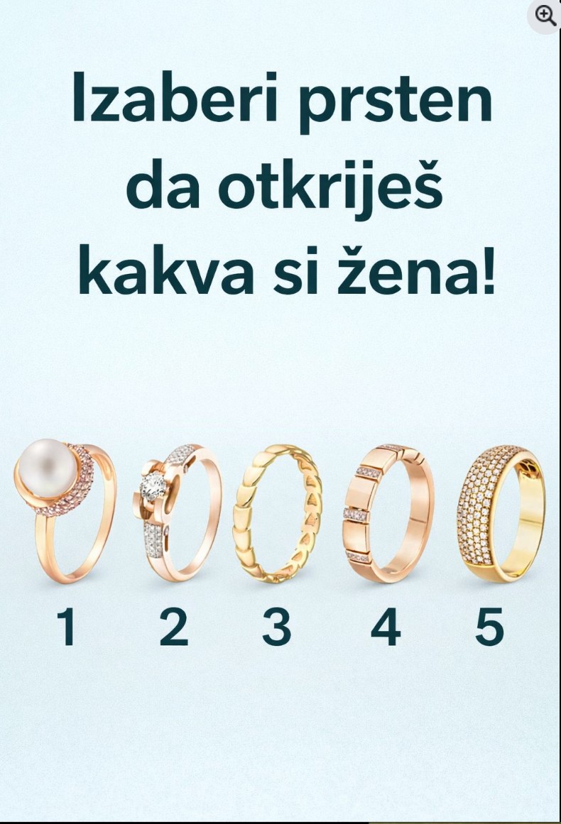 Izaberi Prsten i Otkrij Koja Si Vrsta Žene: Psihološki Vodič Kroz Stil i Ličnost