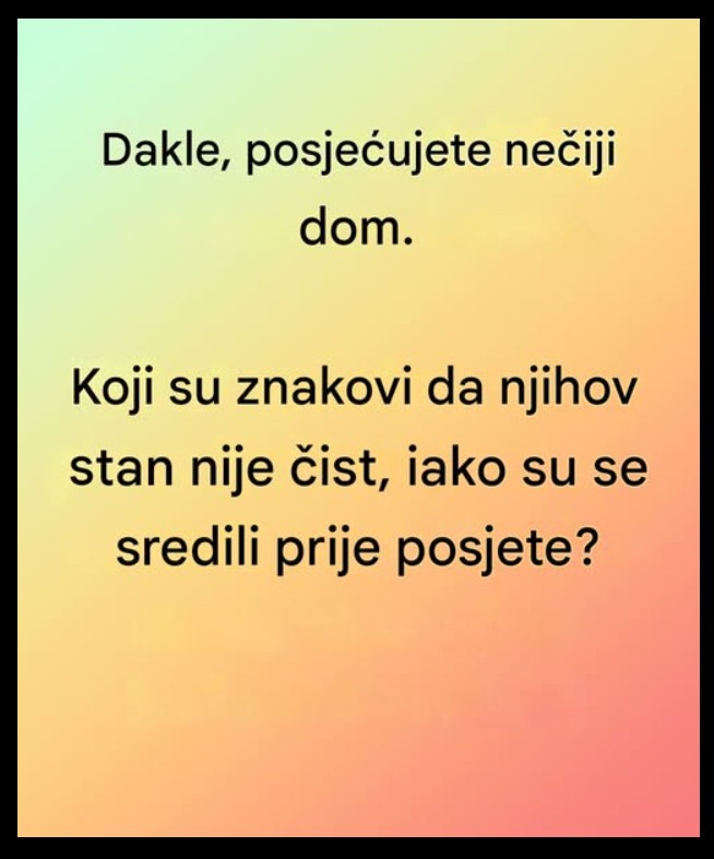 Kako razlikovati površnu urednost od stvarne higijene doma