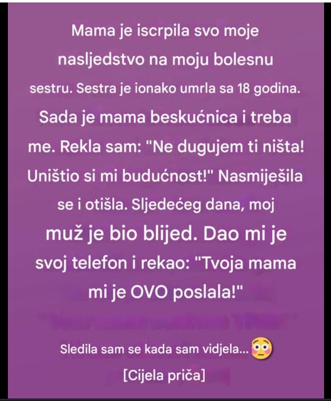 Porodična odluka koja je promijenila sve: priča o gubitku, odgovornosti i odnosima