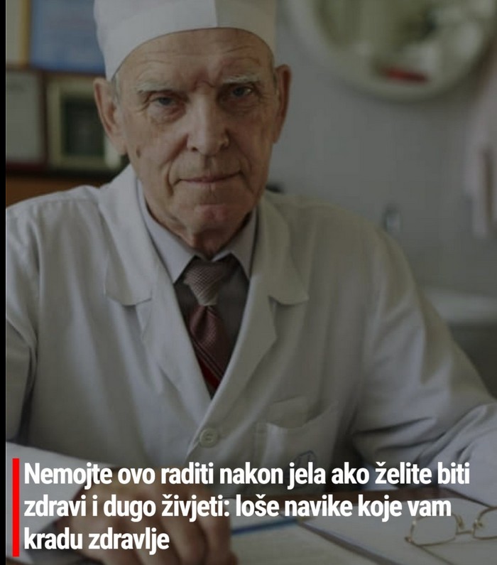 Opasne navike nakon obroka: Šta nikako ne smete raditi odmah nakon jela ako želite dug i zdrav život