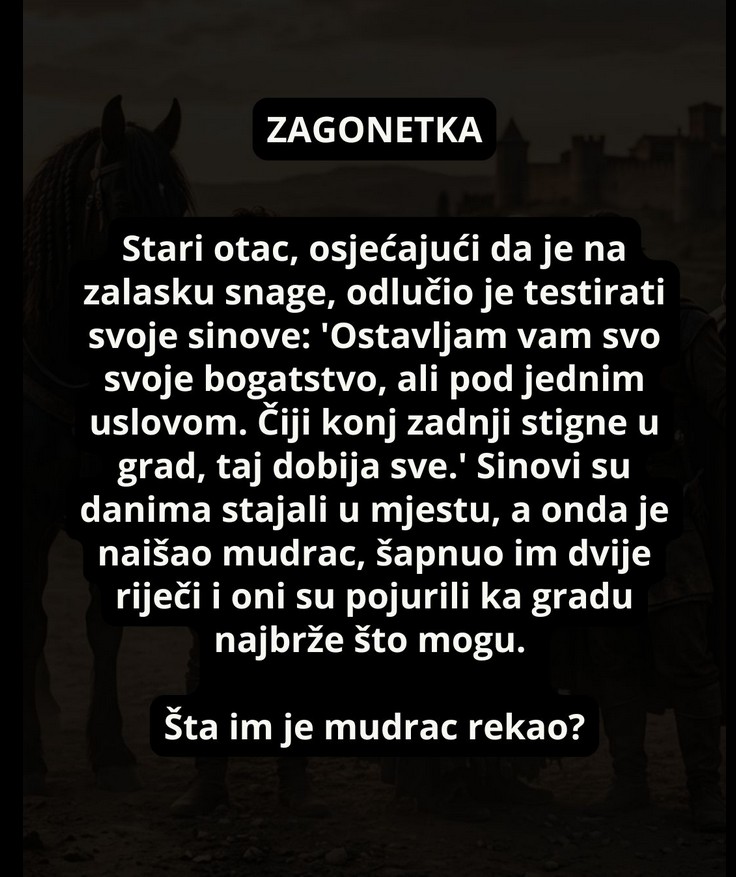 Misteriozni testament: Logička zagonetka koja će testirati vašu inteligenciju i moć zapažanja