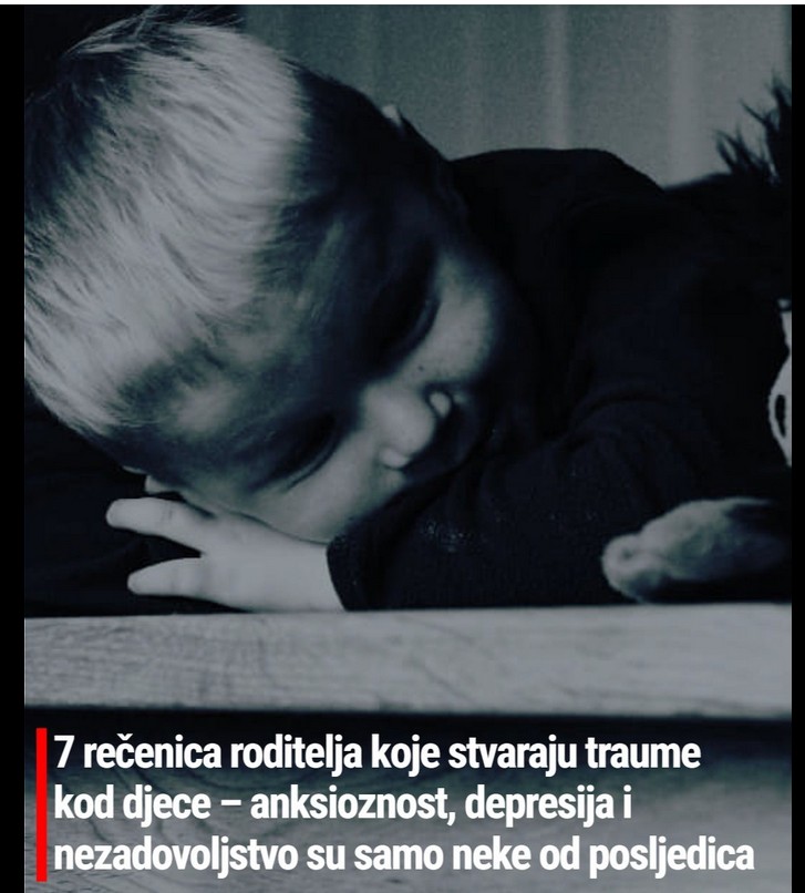 Reči koje bole celog života: 7 opasnih rečenica roditelja koje stvaraju traume kod dece