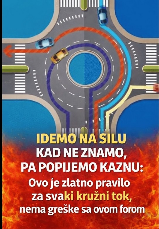 Zlatno pravilo za kružni tok: Kako bezbjedno voziti i izbjeći kazne