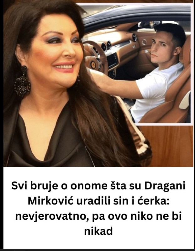 Dragana Mirković dirnuta gestom svoje dece: Porodična ljubav koja je osvojila javnost