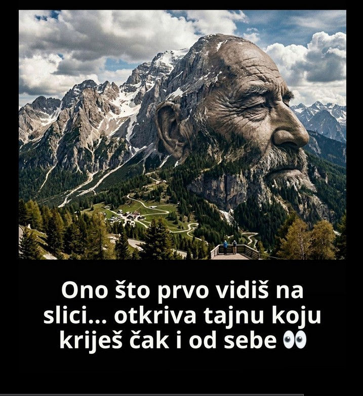 Ova slika krije tvoju tajnu: Da li prvo vidiš starca ili planinu?