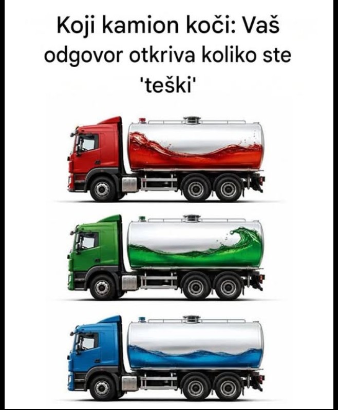 Psihološki test: Koji kamion prvi koči? Vaš izbor može otkriti kako vas drugi doživljavaju