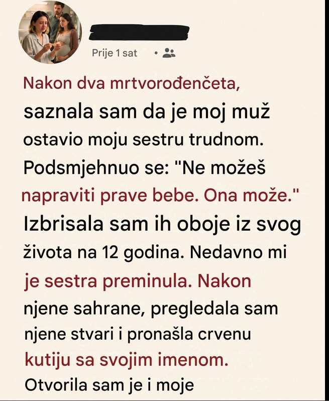 „Ne možeš da rodiš pravo dete. Ona može.” – Istina koja je uništila našu porodicu